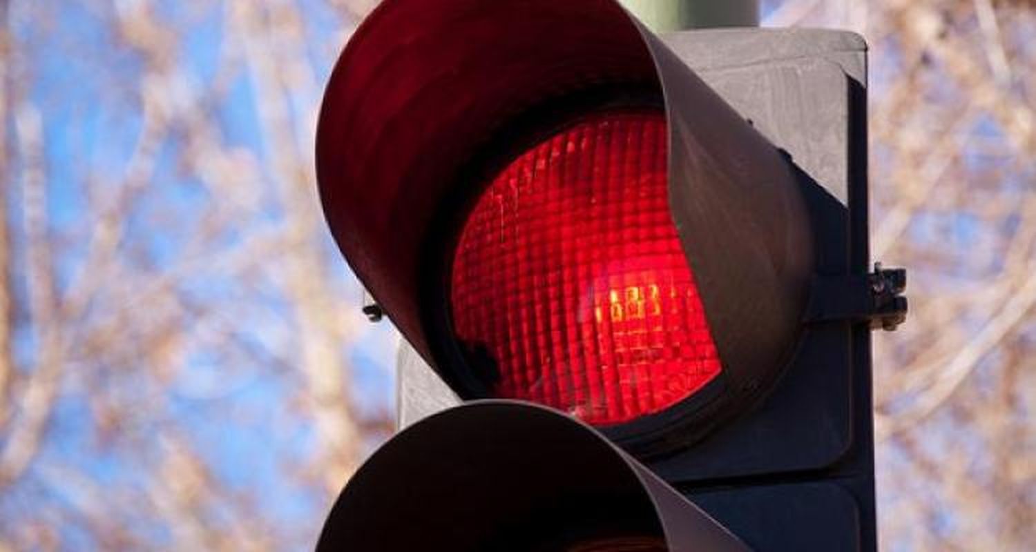 Por accidente, sin semáforo en Las Heras y Pellegrini
