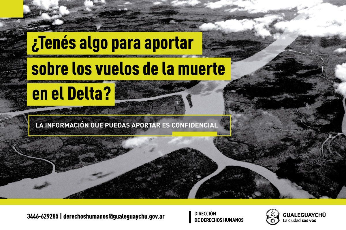Convocan a aportar información sobre los vuelos de la muerte en el delta entrerriano
