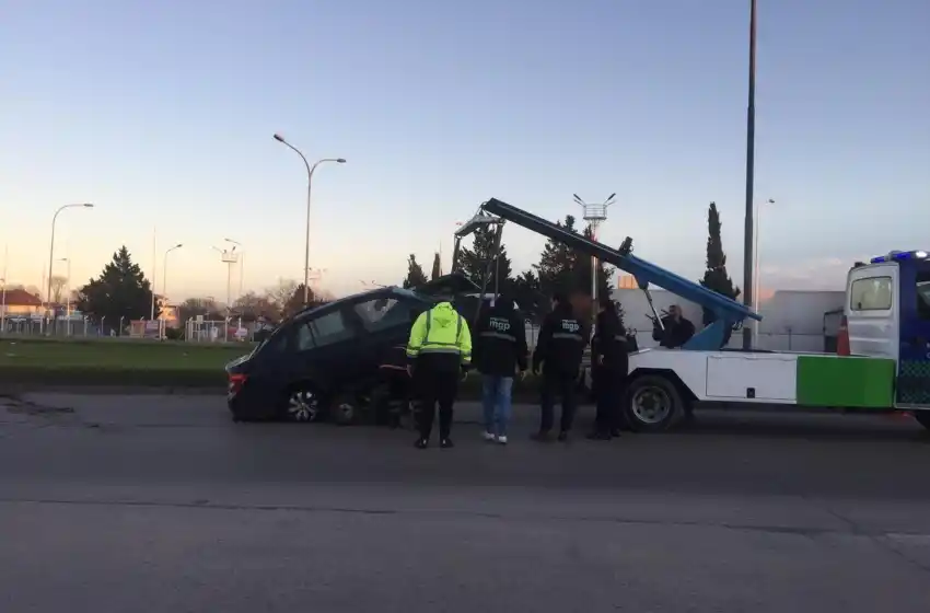 Borracho y amanecido: terminó encima de un cantero