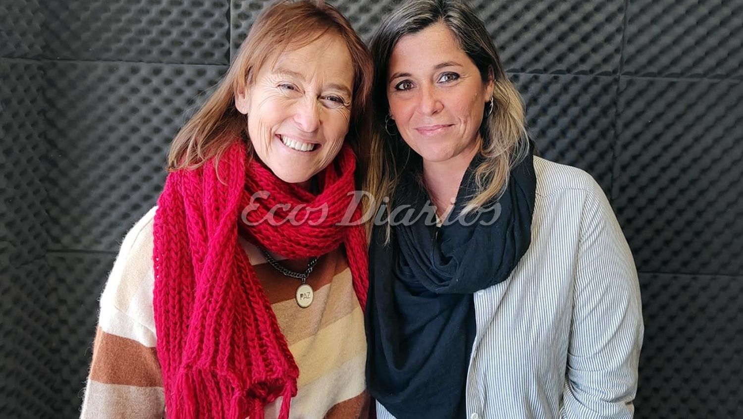 Detalles. Brindaron Verónica Esteve y Nadia Ibarguren.