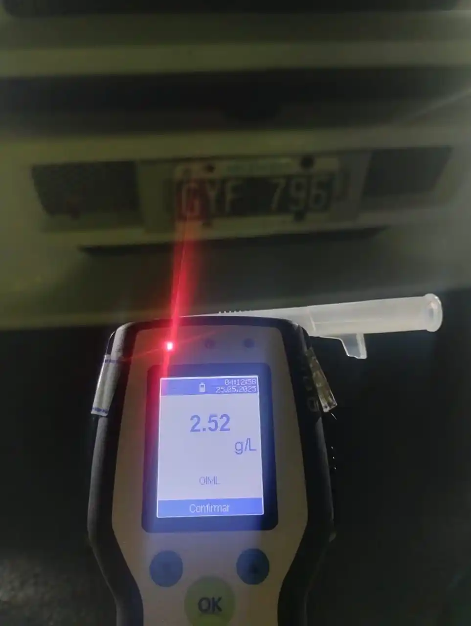 alcoholemia positiva