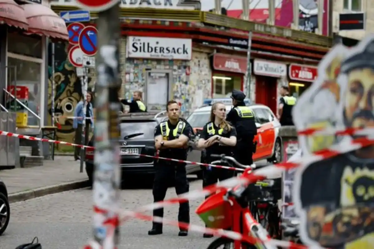 Fue en la Fan Zone de Reeperbahn