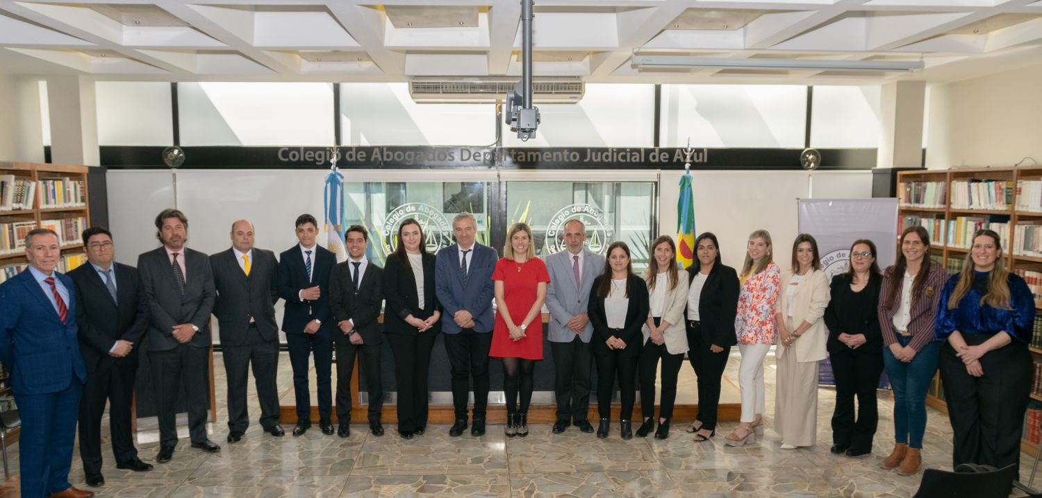Acto de Jura de nuevos matriculados en el Colegio de Abogado de Azul