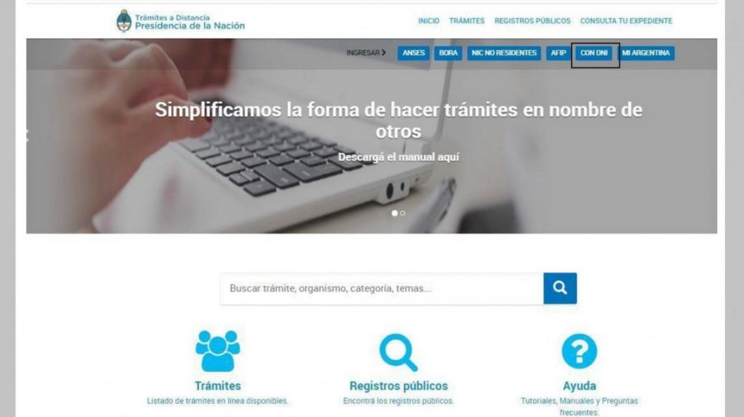 Cómo usar la plataforma de TAD