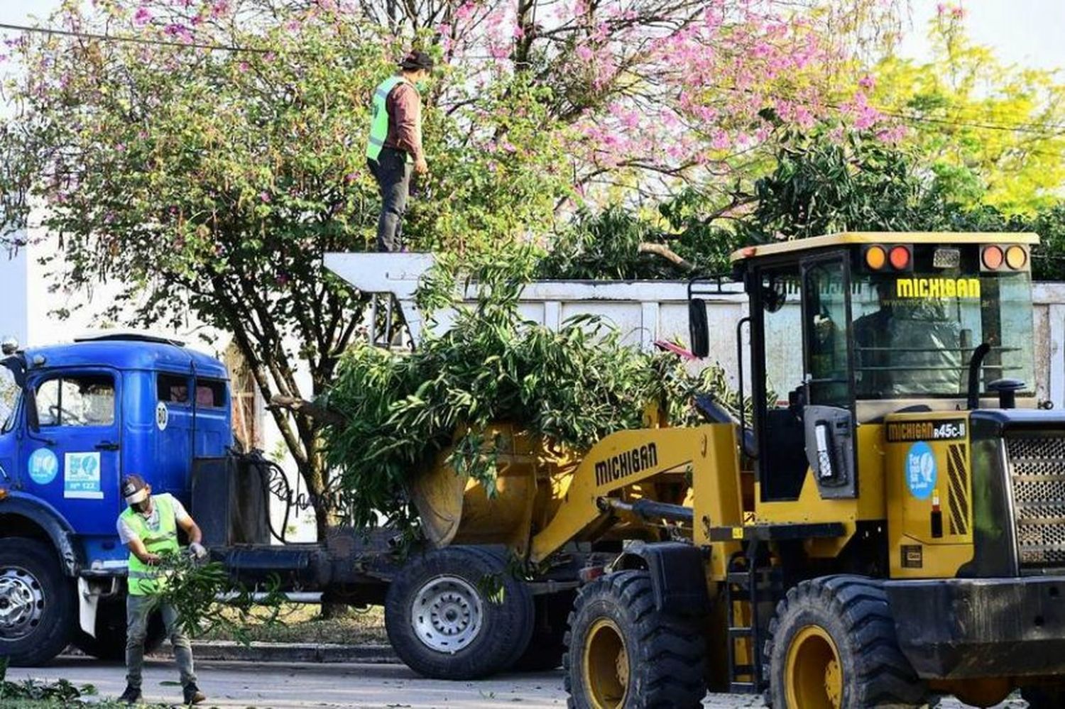 Operativos de higiene urbana en distintos barrios