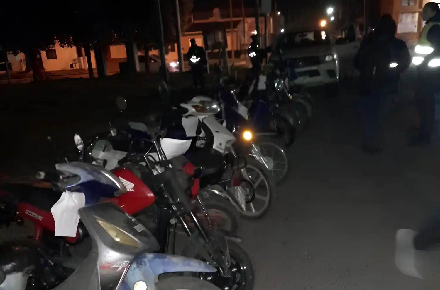 Las motos secuestradas en la zona de 3 de Febrero y Padre Santana.