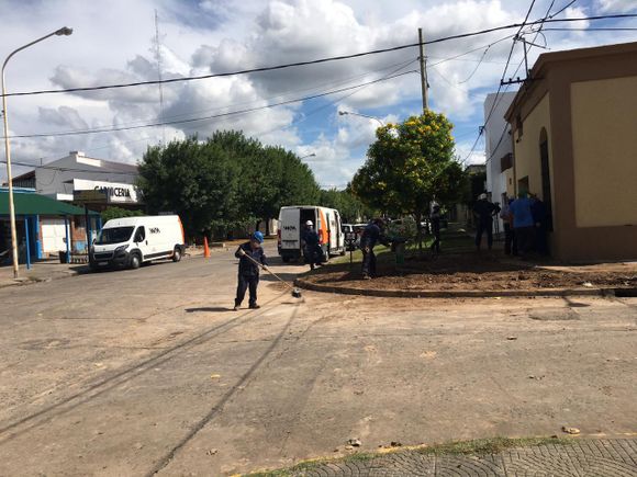 Terminaron las tareas para reparar la importante pérdida de gas en Ayacucho y 11 de Septiembre