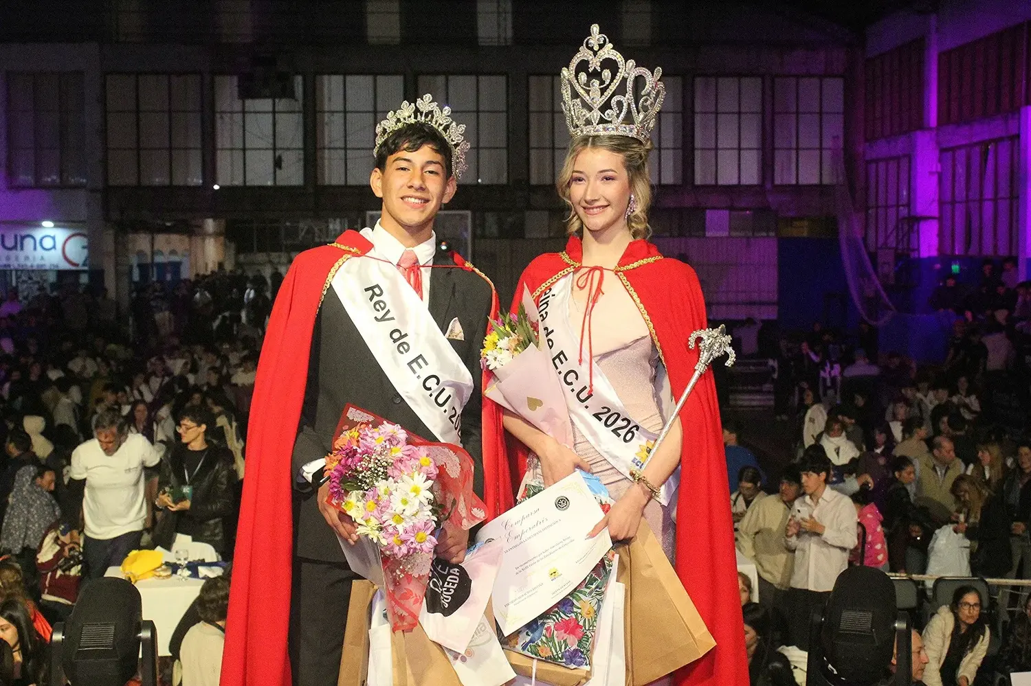 Leila Rebot y Jeremías Miño son los nuevos Reyes de los Estudiantes de Concordia