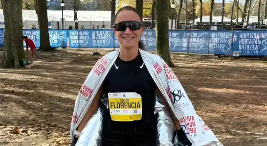 La marplatense Florencia Borelli luego de ganar la competencia.