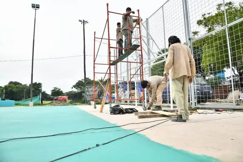 En días inaugurarán la plaza y el
playón deportivo en el San Pedro