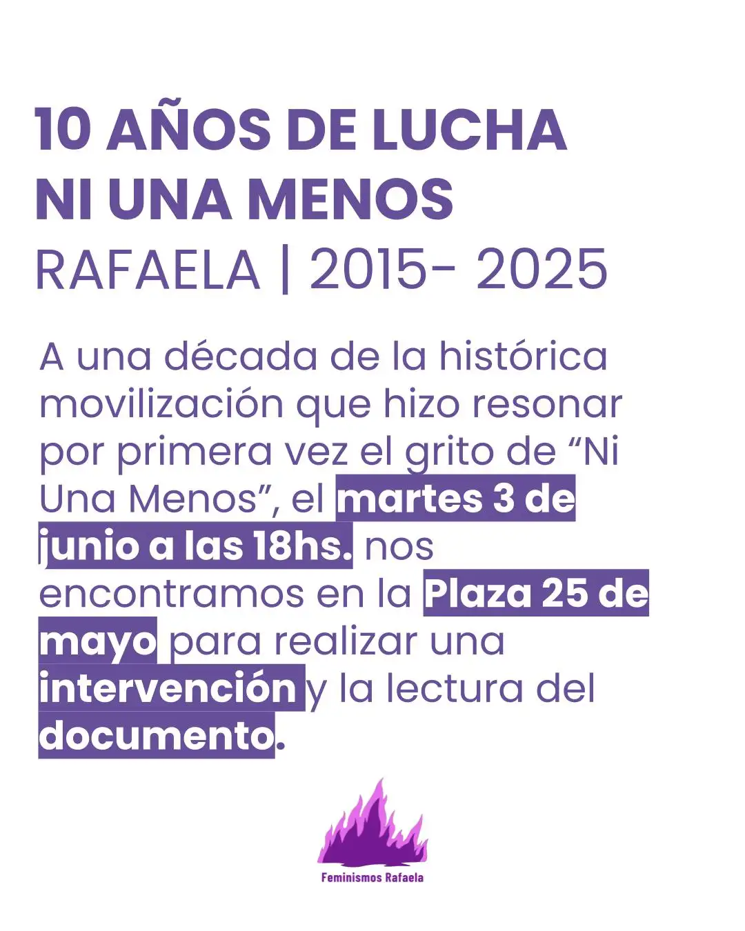 ni una menos rafaela