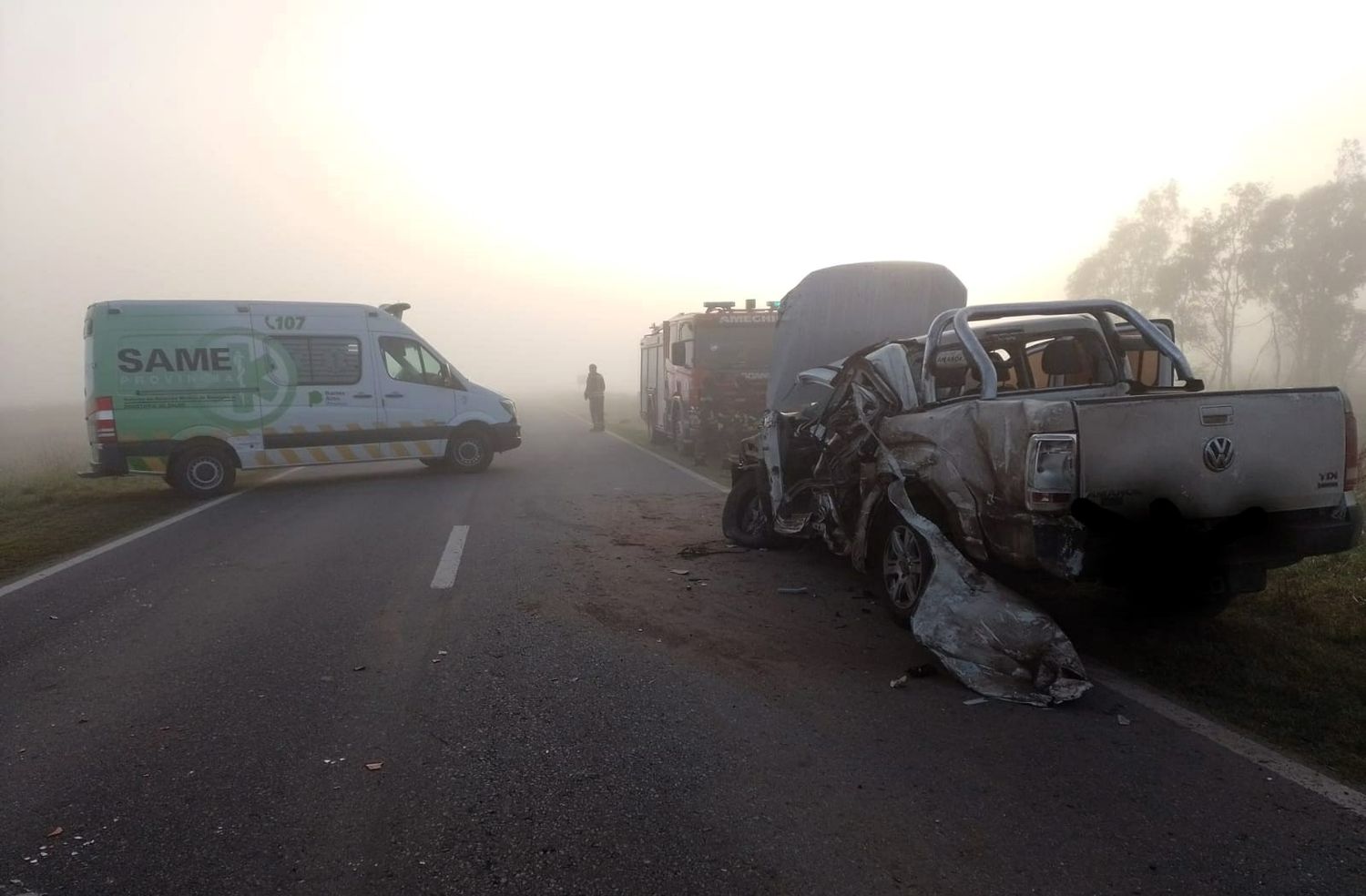 Accidente fatal en ruta 188, entre Villegas y Ameghino: Un menor fallecido