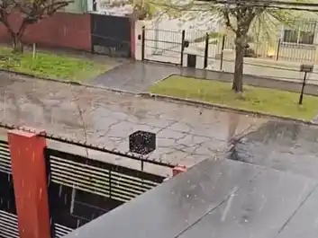 Los videos con la caída de granizo