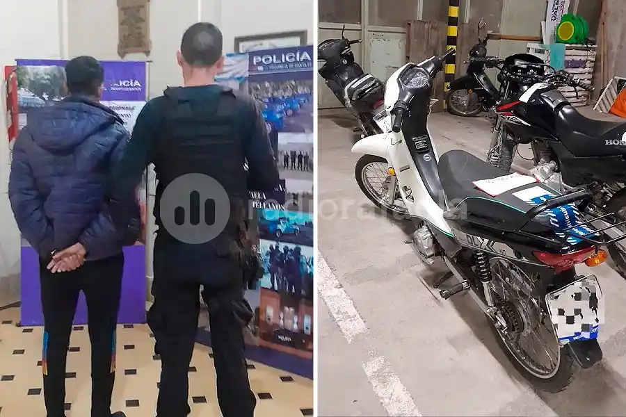 Agredieron a la policía y atropellaron a un efectivo con una moto para escapar