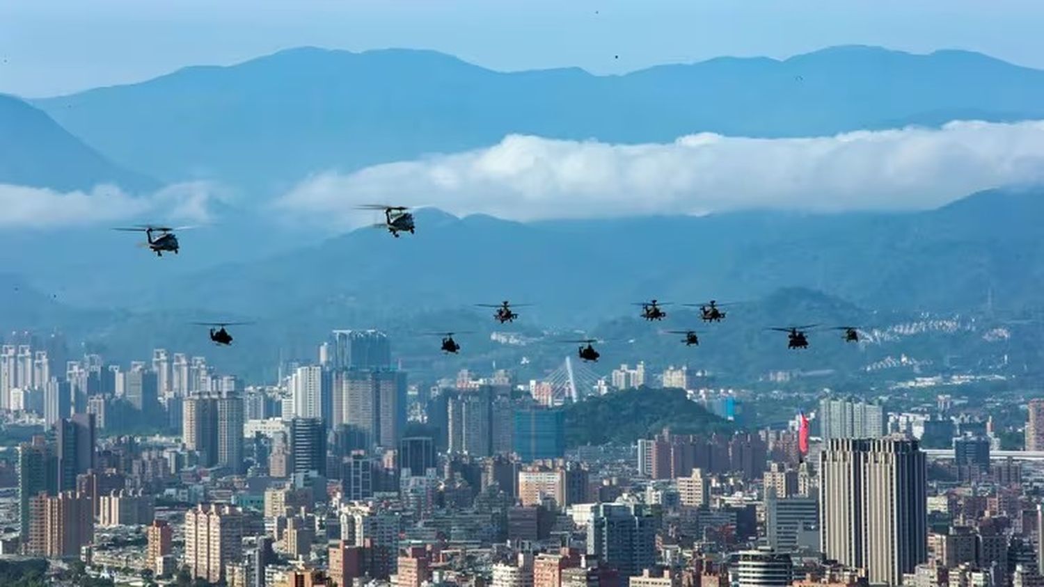 Imagen aérea de Taiwán.