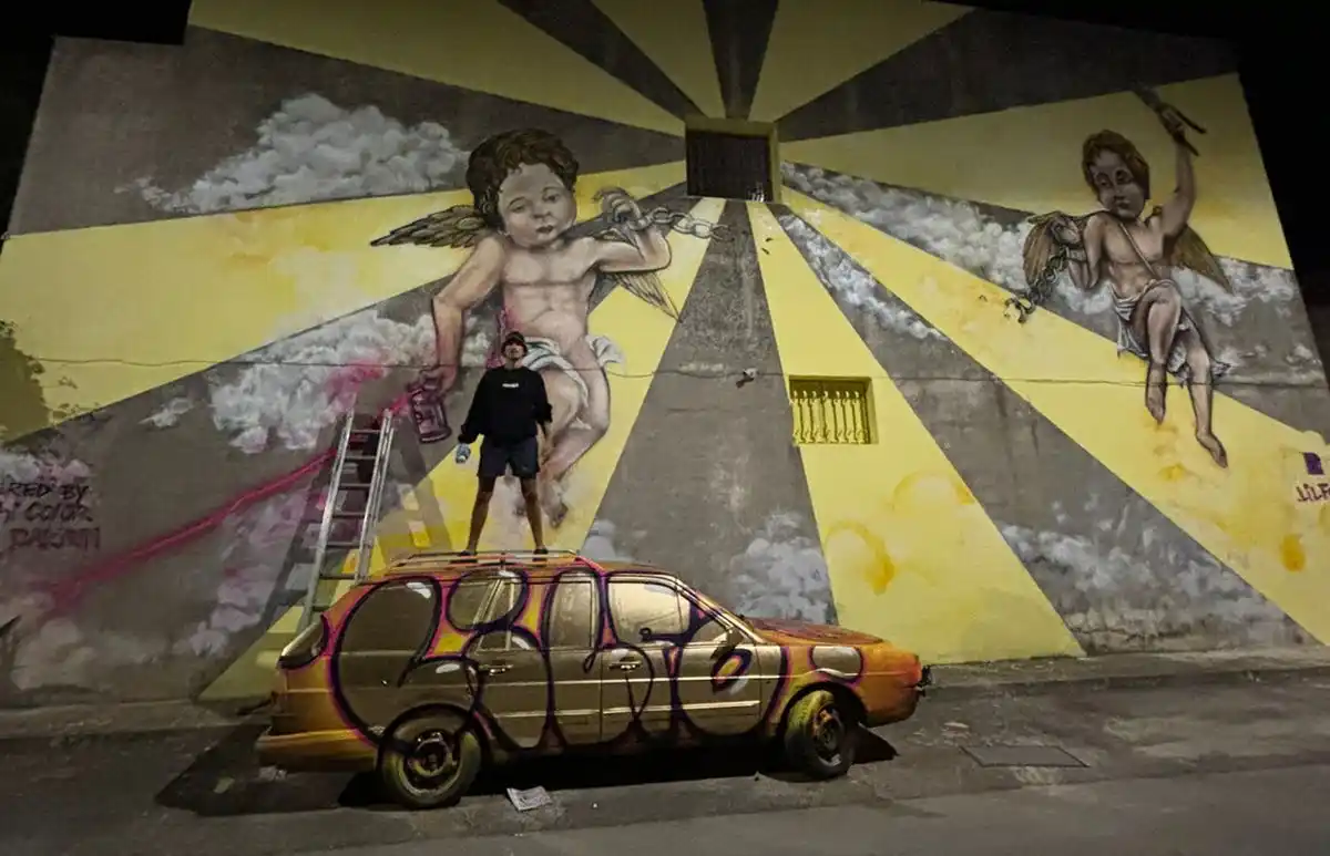 Terminado el mural "Los ángeles de Noto"