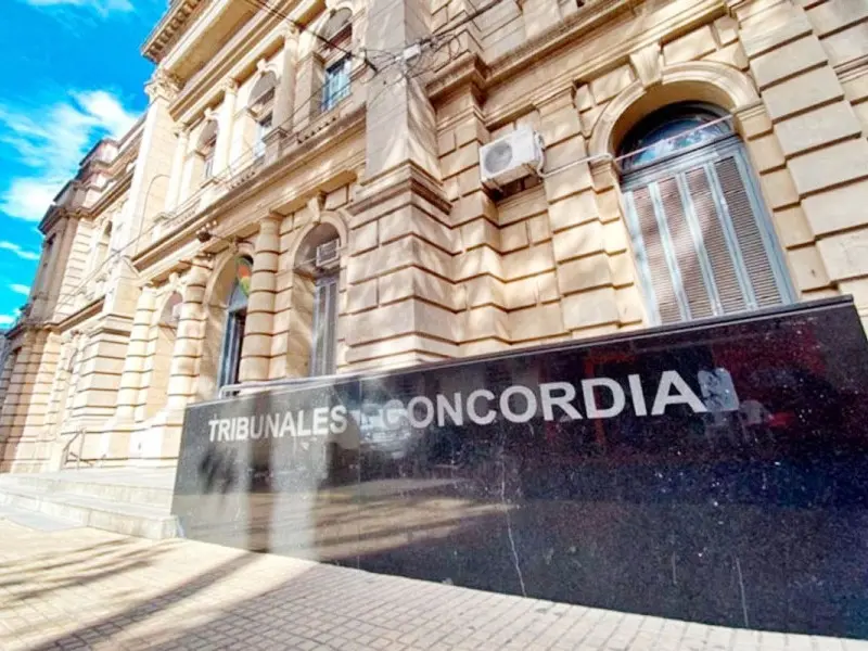 Movimiento de causas judiciales en tribunales de Concordia