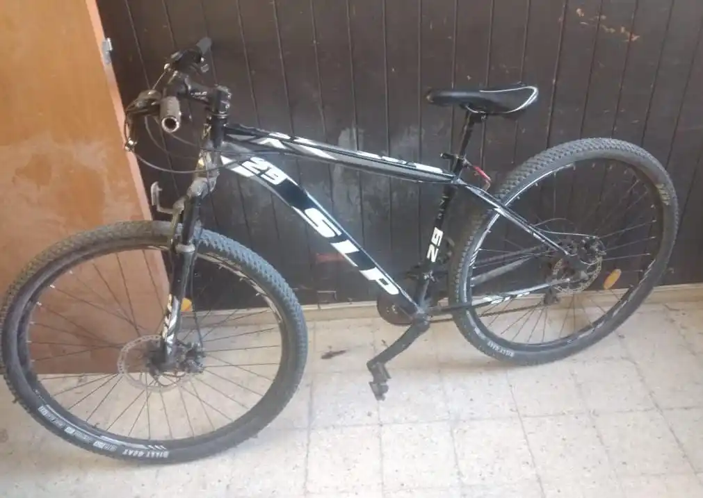 La bicicleta que recuperaron los agentes policiales.