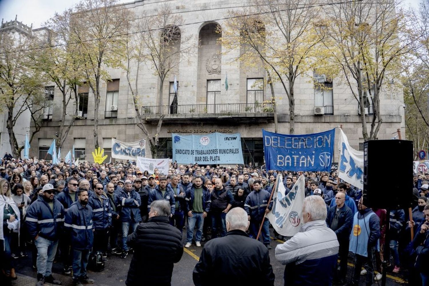 Nueva protesta de los municipales en Mar del Plata.