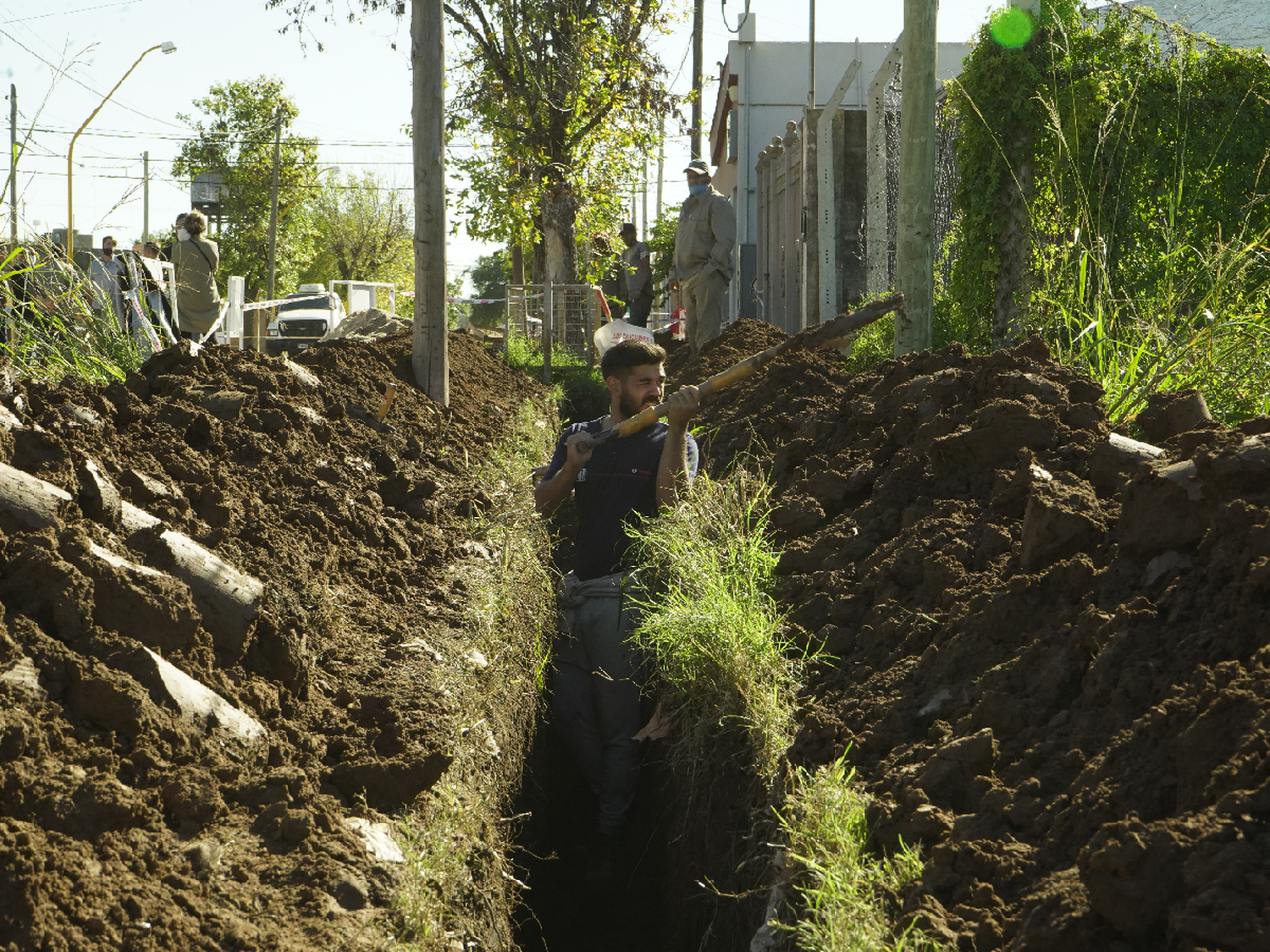 Cloacas: se completará el sector restante entre barrios Bouchard y La Milka