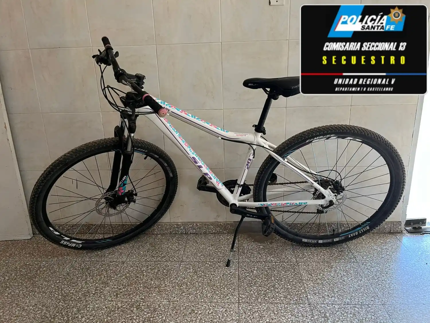 Asentamiento Demarchi: recuperaron una bicicleta robada en una escuela de Rafaela