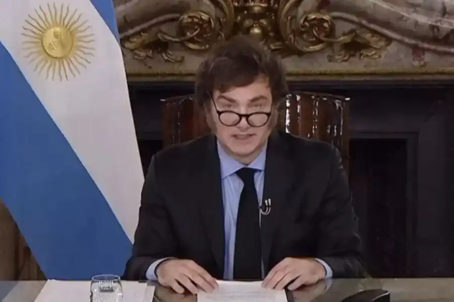 Milei utilizará la Cadena Nacional para referirse a su primer año de gestión