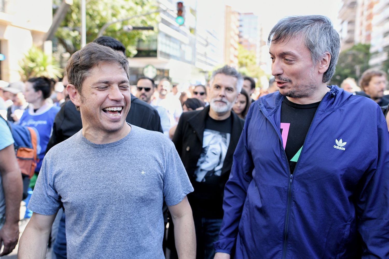 24 de marzo: Kicillof en la marcha con La Cámpora desde la Ex Esma hasta Plaza de Mayo