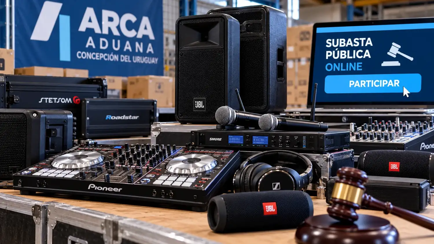 Subastarán en Entre Ríos equipos de sonido y artículos electrónicos con precios desde $50.000