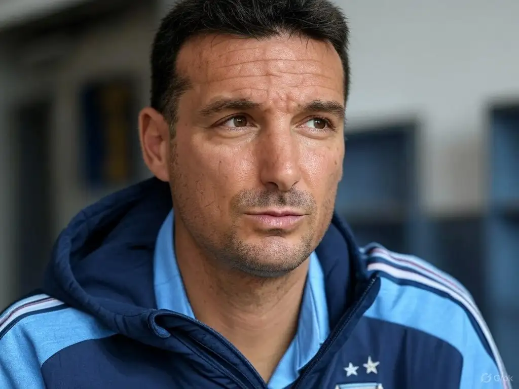 Lionel Scaloni. Reflexionando su planteo táctico tras varias bajas.