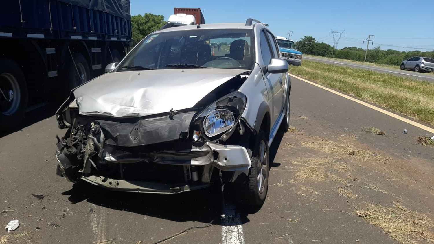 Triple choque en la Autovía 12: cómo quedaron vehículos involucrados