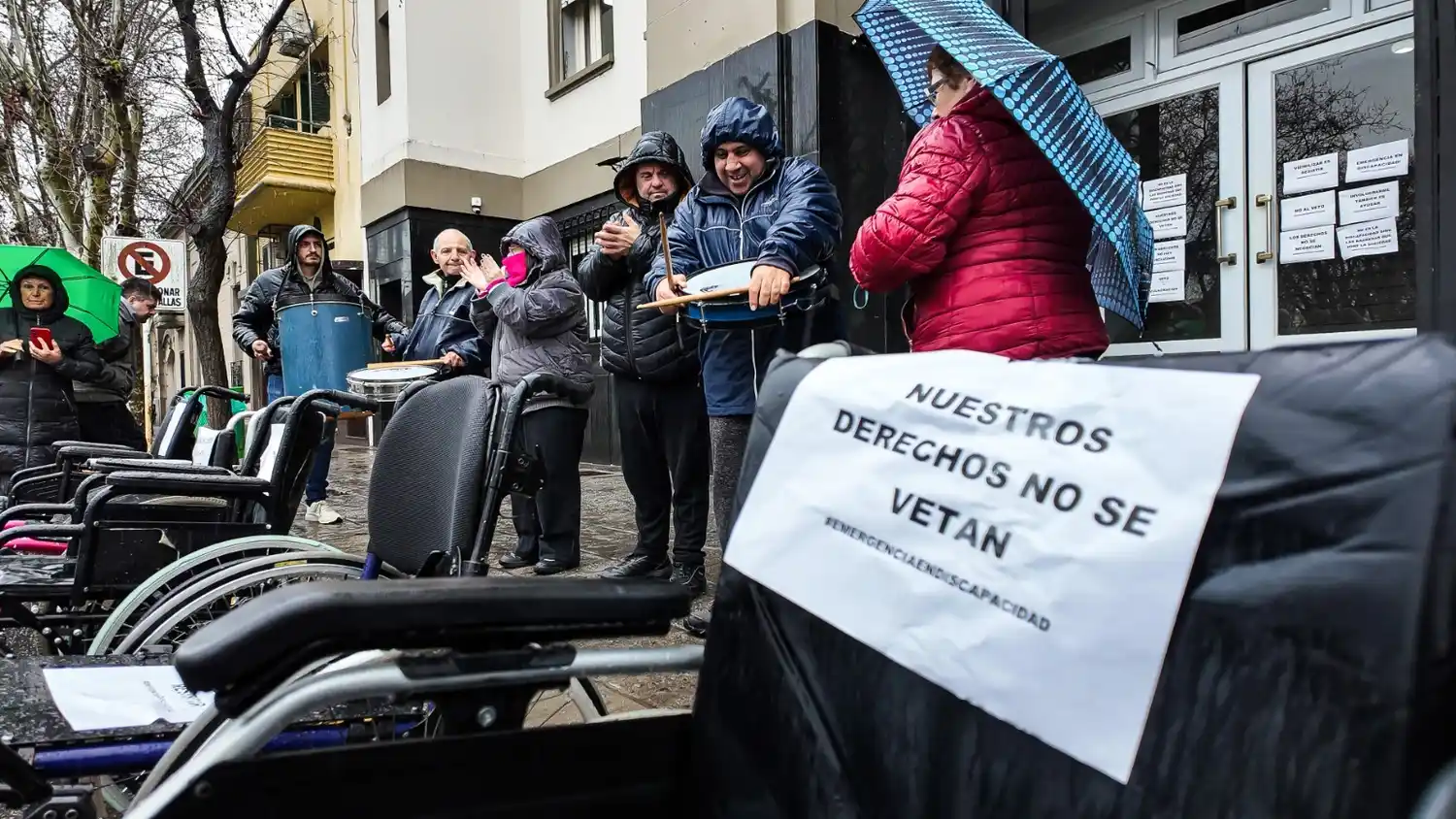 Movilización frente al municipio