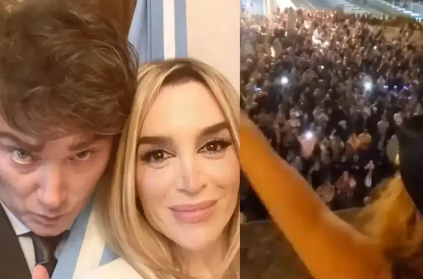 Milei junto a Fátima Florez.