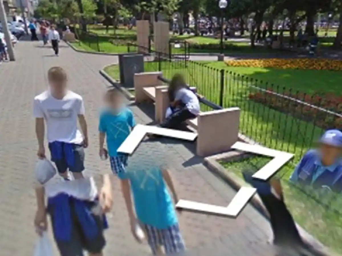 Se buscó en Google Maps y se encontró… ¡en el peor momento!