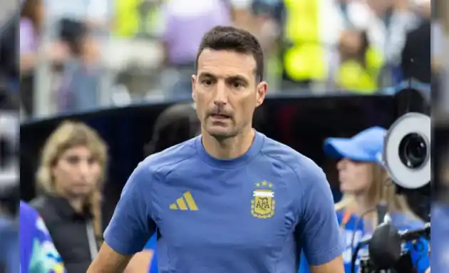El director técnico de la Selección argentina, Lionel Scaloni. Foto: Agencia NA (Florencia Arroyos)