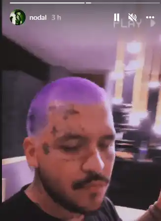 Nodal y Balvin utilizan un look muy similar. Foto Instagram