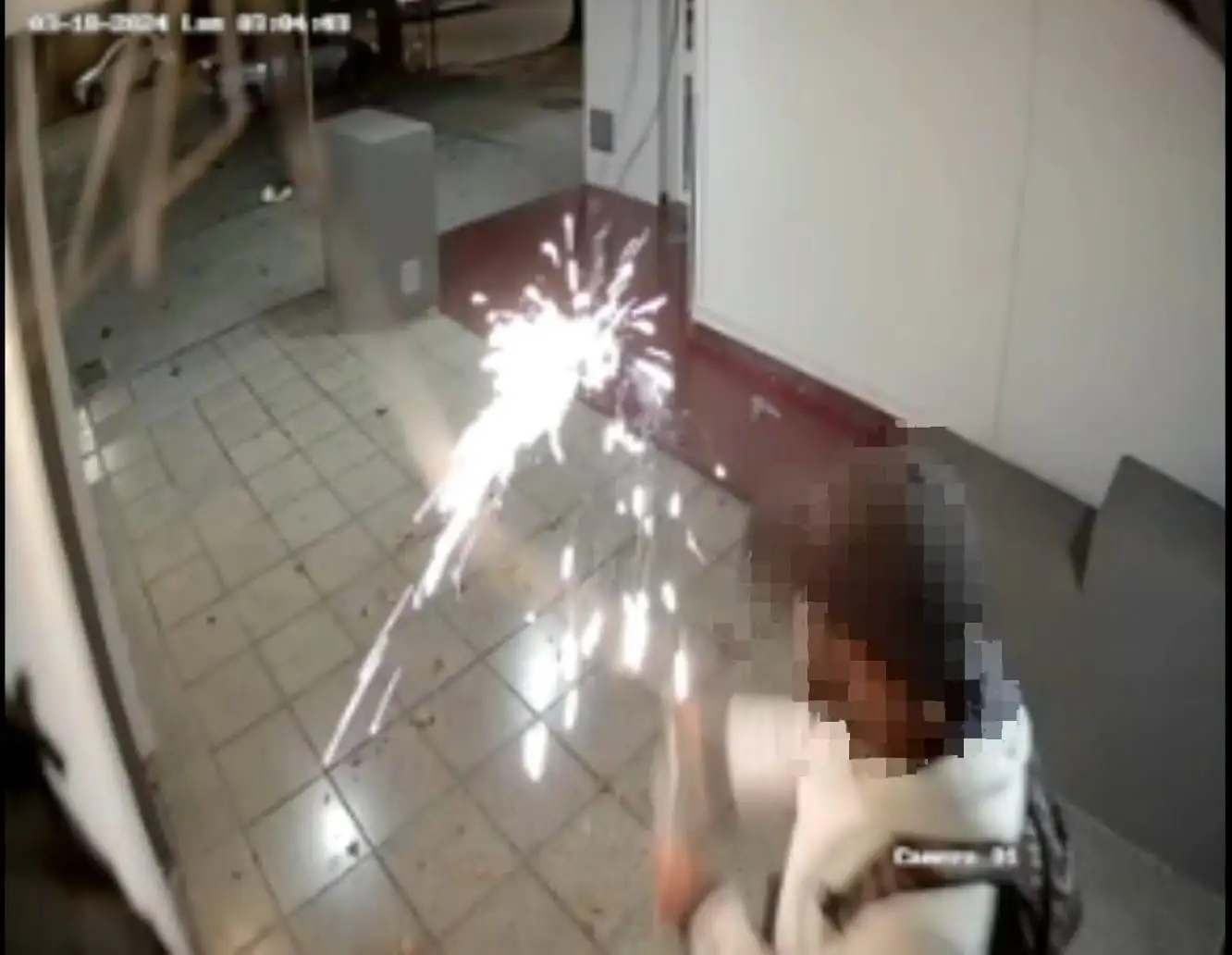 Captura de las cámaras de seguridad