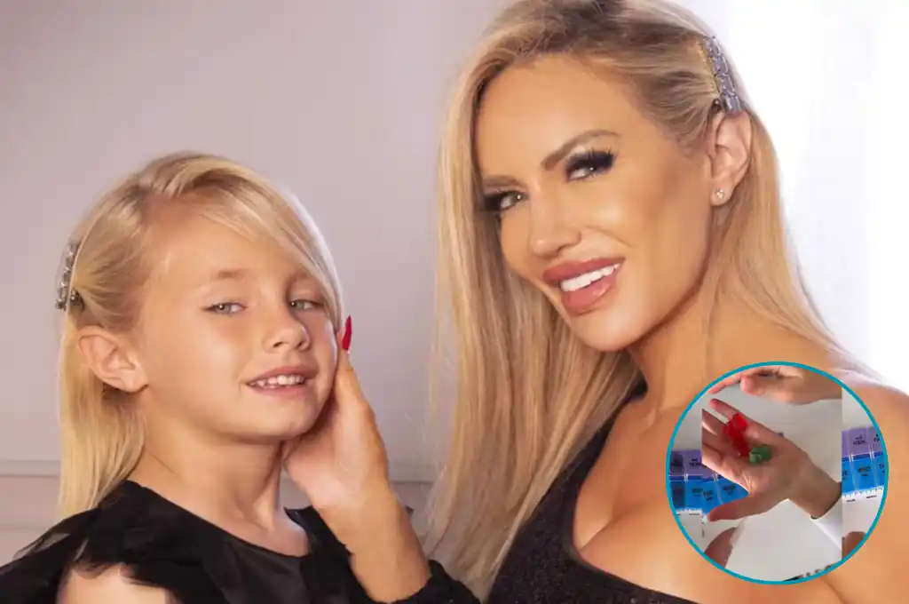 Luciana Salazar y la pequeña Matilda.