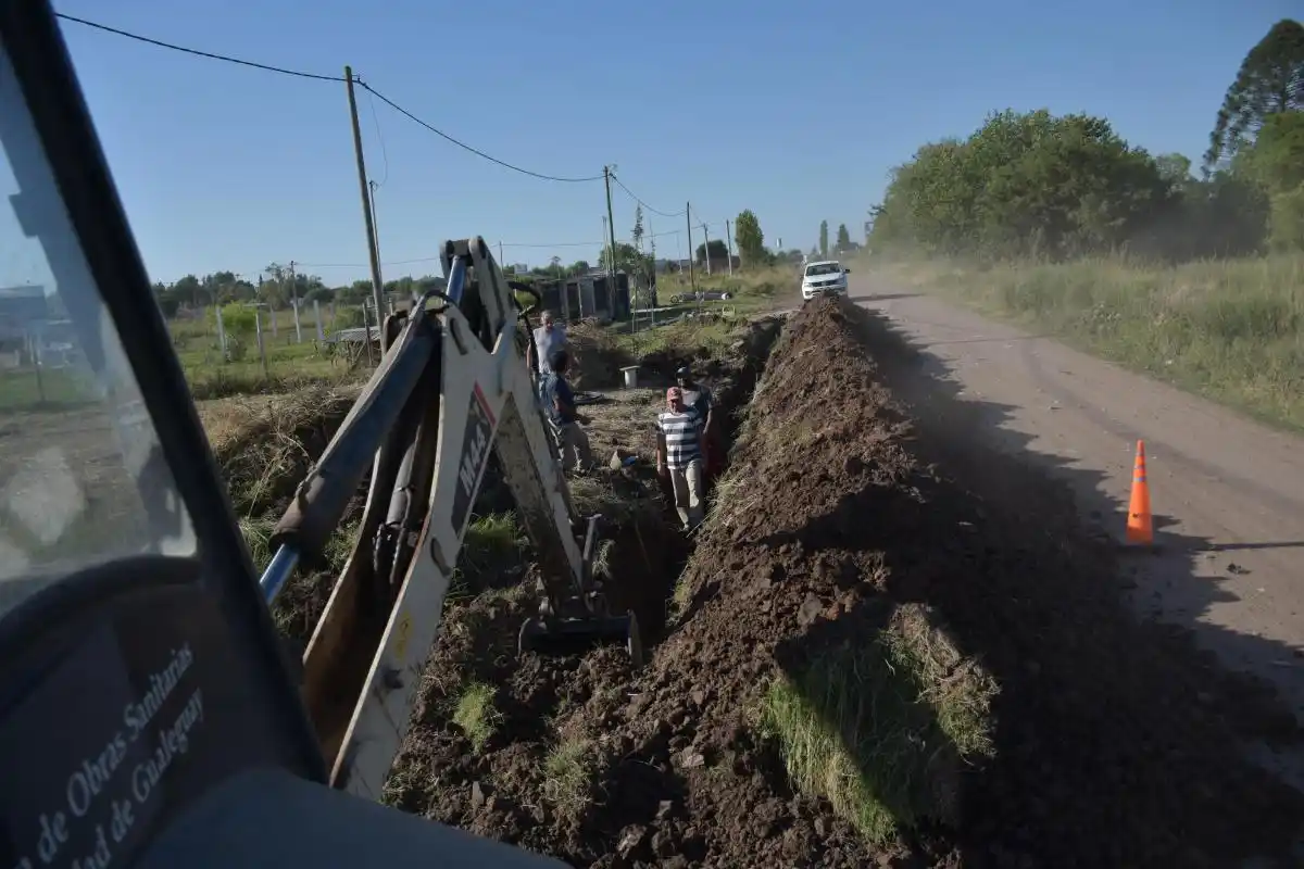 Trabajos en la red de agua potable
