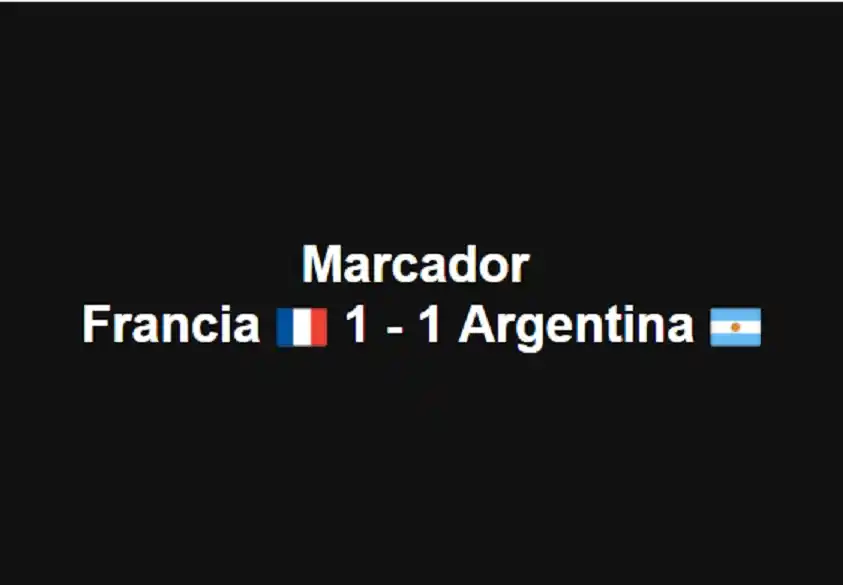 Argentina debutó ante Francia con un empate