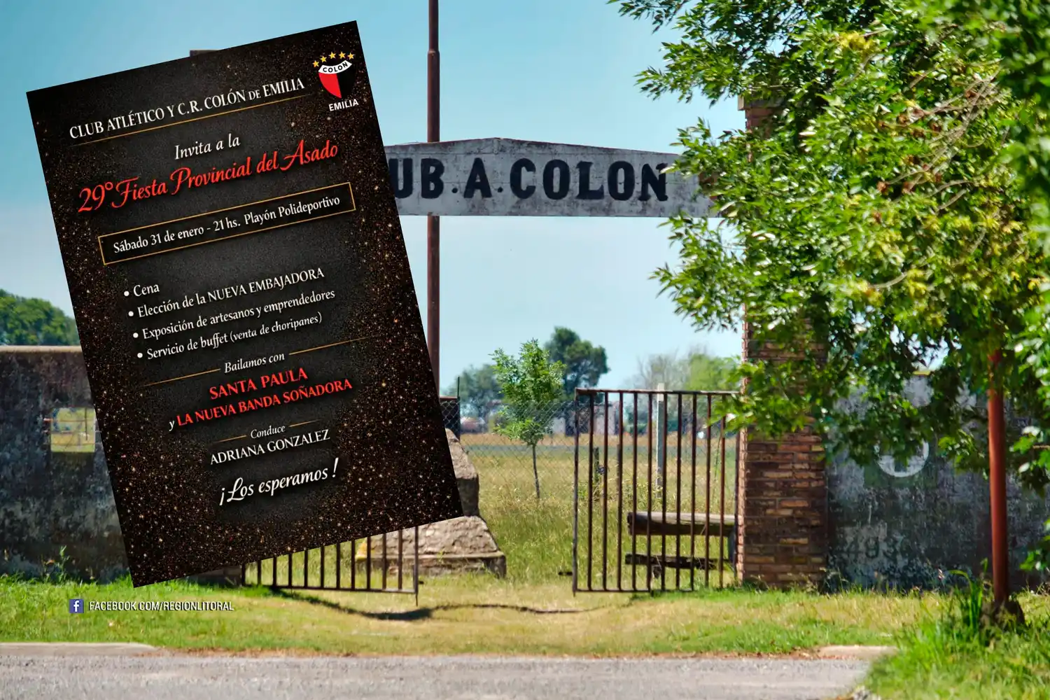 Jorge Bejarano, presidente del Club | Este sábado, Emilia disfrutará de la 29° edición de la Fiesta Provincial del Asado