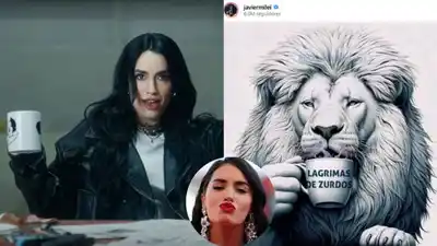 Lali Espósito ¿le mandó un besito a Javier Milei?