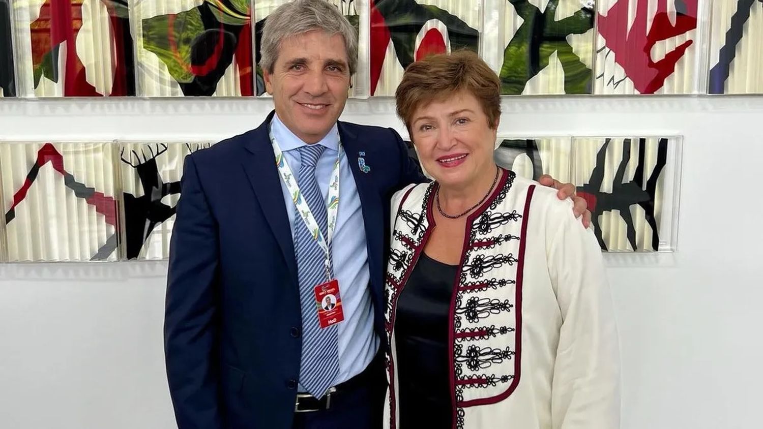 Caputo dijo que Georgieva "celebra y apoya las medidas y los resultados obtenidos"