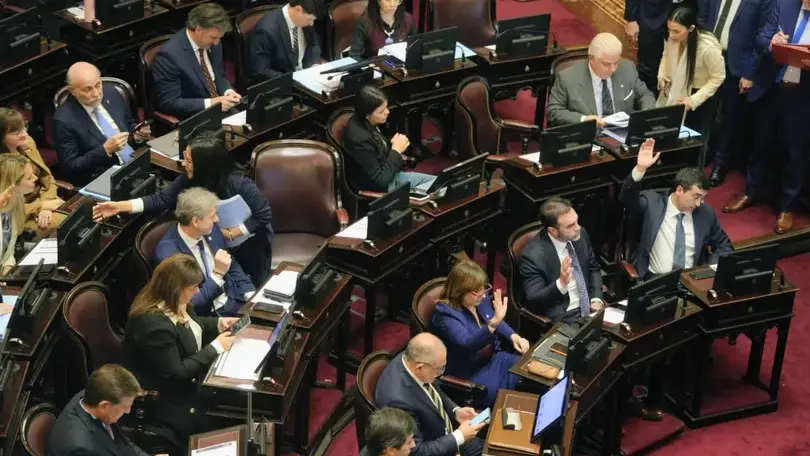 El Senado de la Nación en la sesión de este jueves.