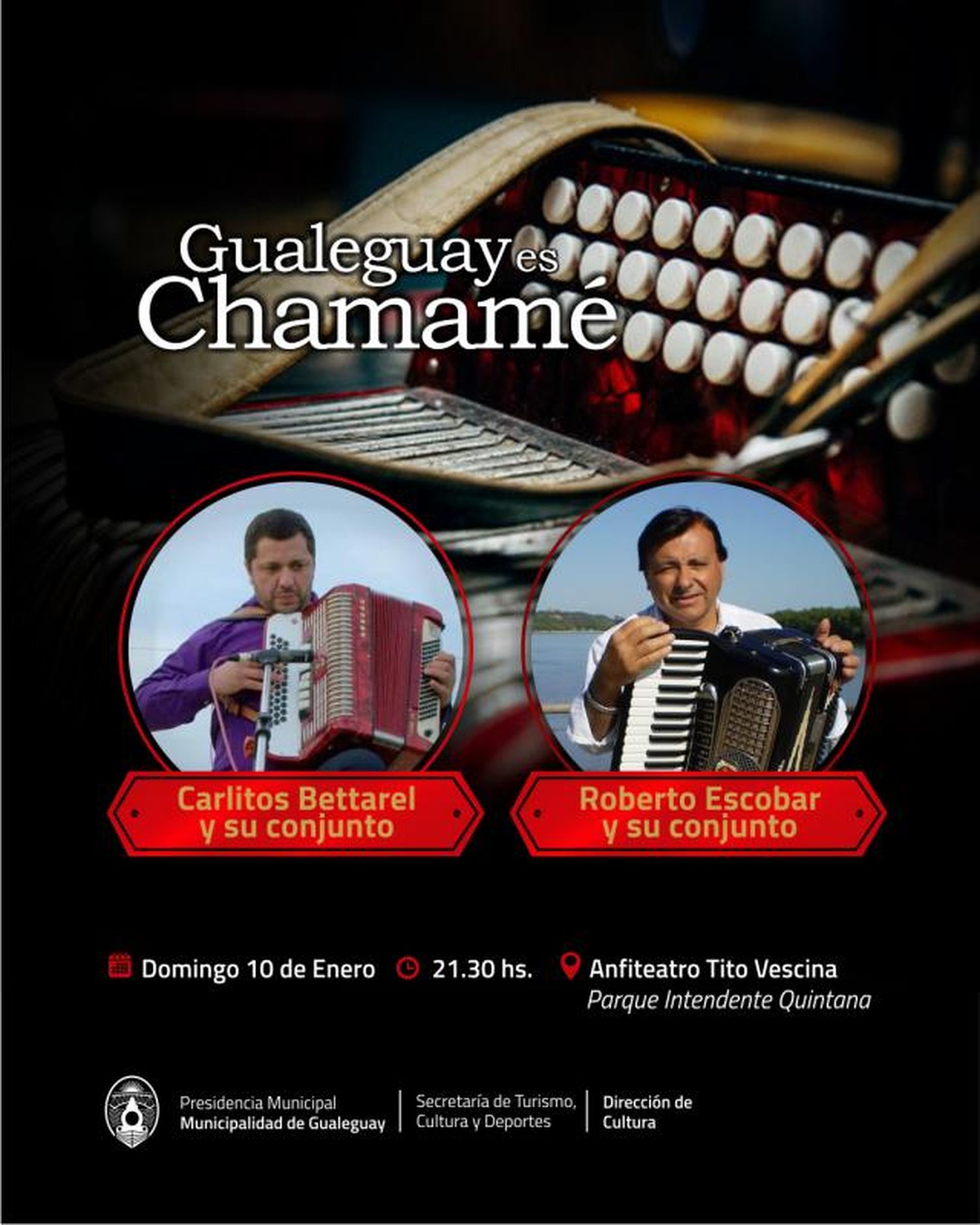 "Gualeguay es Chamamé"Agenda de Turismo, Cultura y Deportes