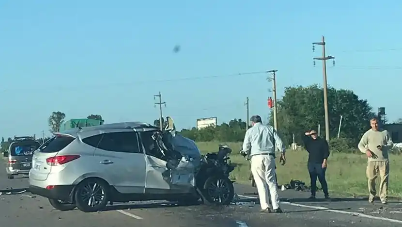 Un gualeguaychuense chocó con un camión muy cerca del acceso sur