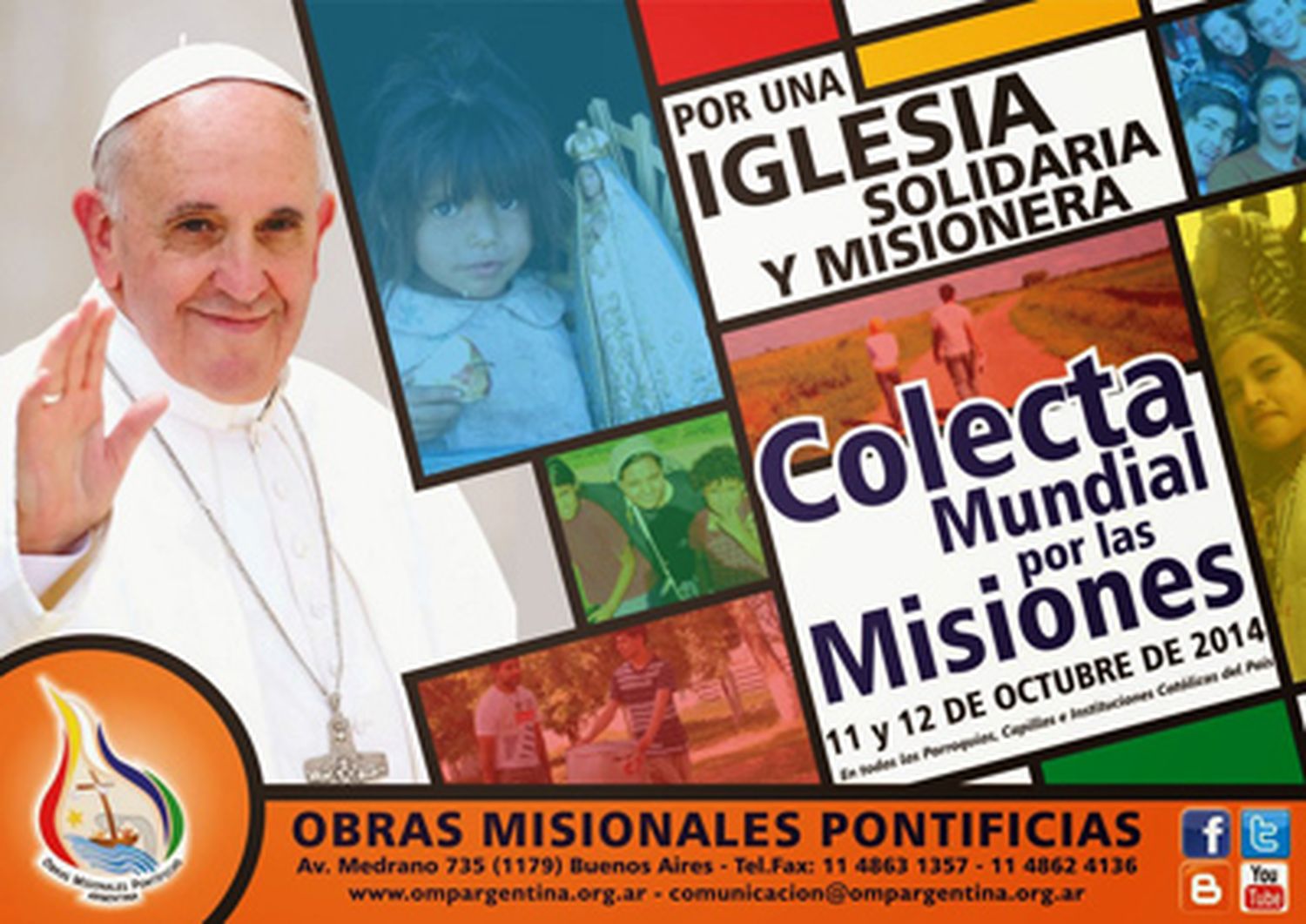 Este fin de semana se realizará la Colecta por las Misiones “Por una Iglesia solidaria y misionera”  