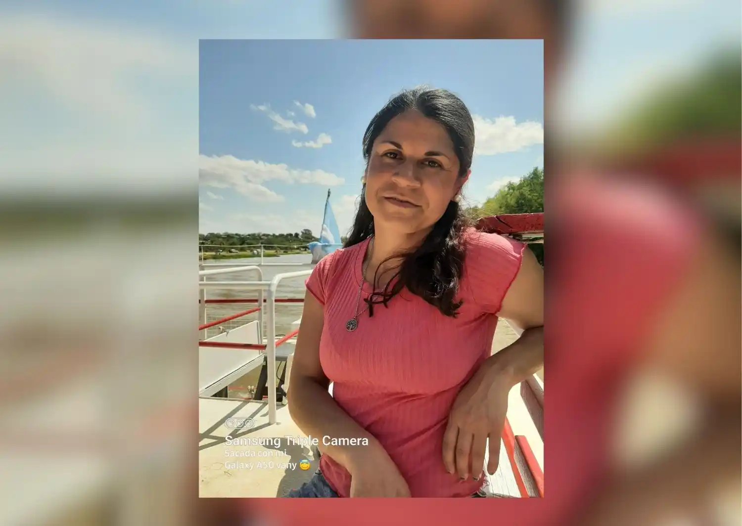 Nerea disfrutó del paseo en Catamarán