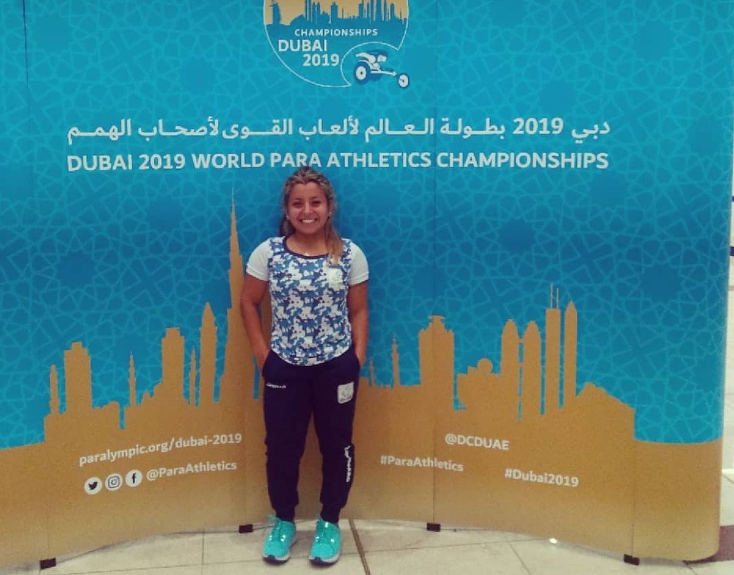Antonella Ruiz Díaz está en Dubai para competir en el Mundial de Paraatletismo