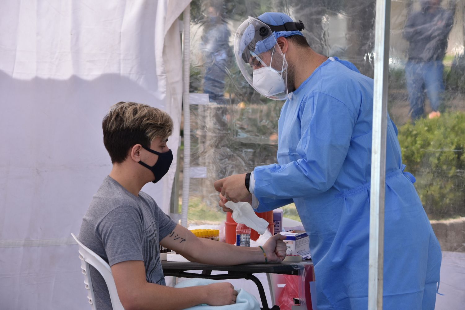 Test de anticuerpos de coronavirus: Toman muestras a 600 sampedrinos en el Boulevard