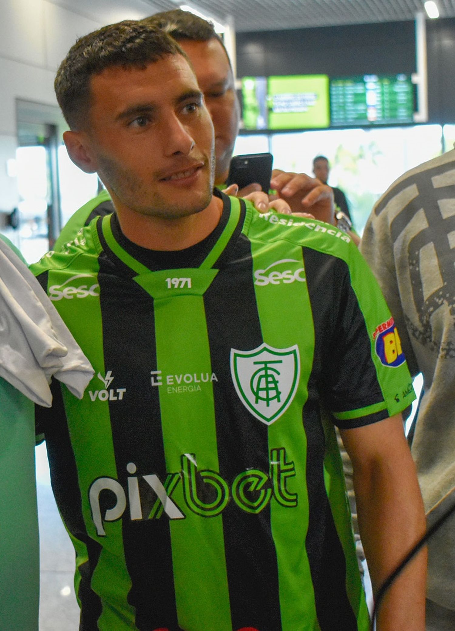 Martínez, con la camiseta de América Mineiro.